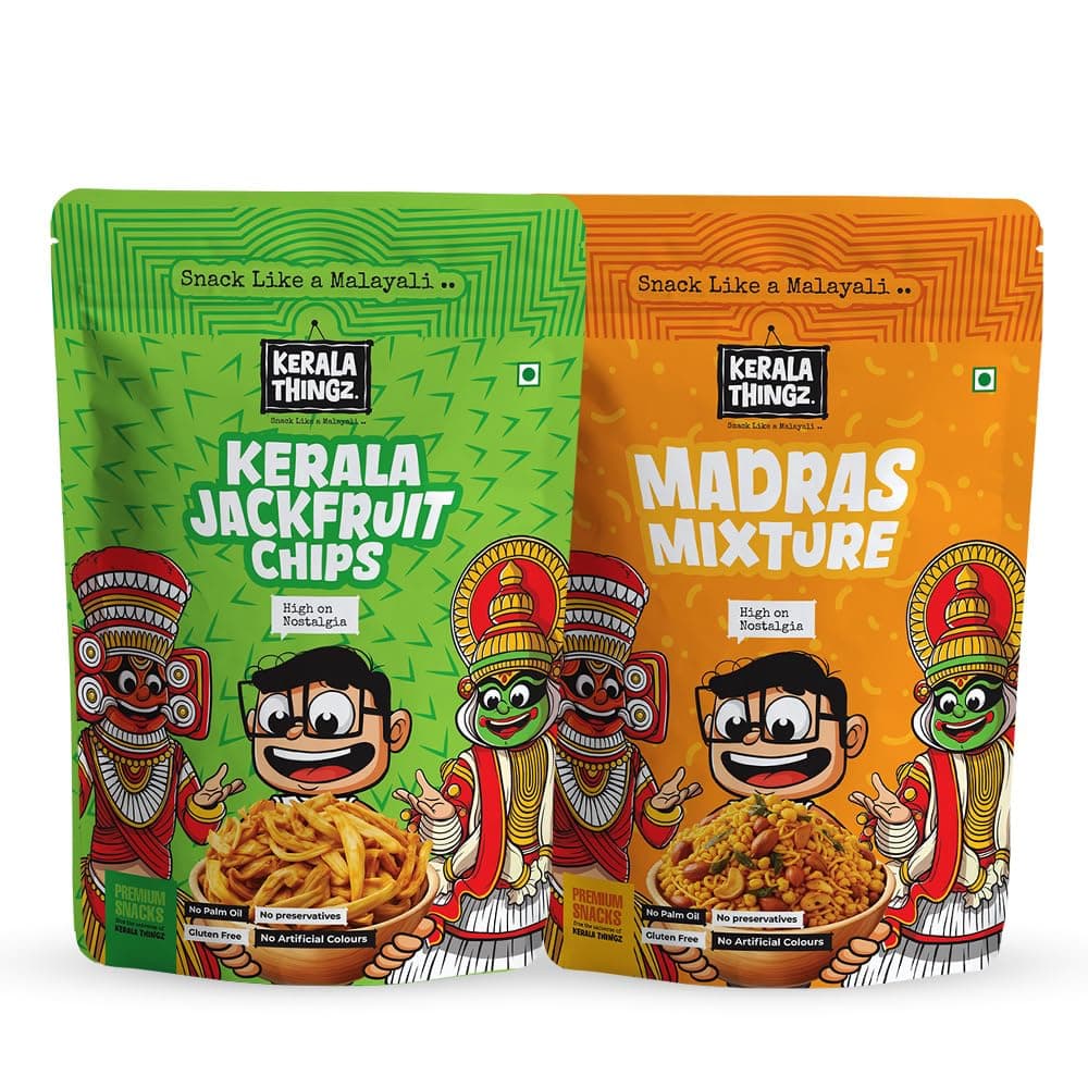 Jackfruit Chips (150g) + Madras Mixture (150g) | Combo 300g