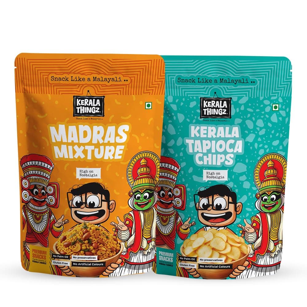 Madras Mixture (150g) + Tapioca Chips (80g) | Combo 230g